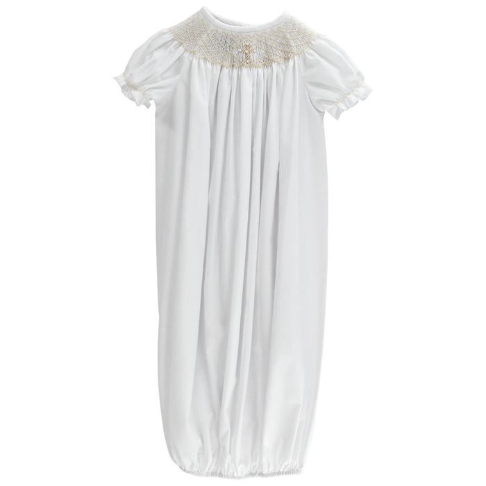 Ivory Christening - Girls Short Sleeve Sac