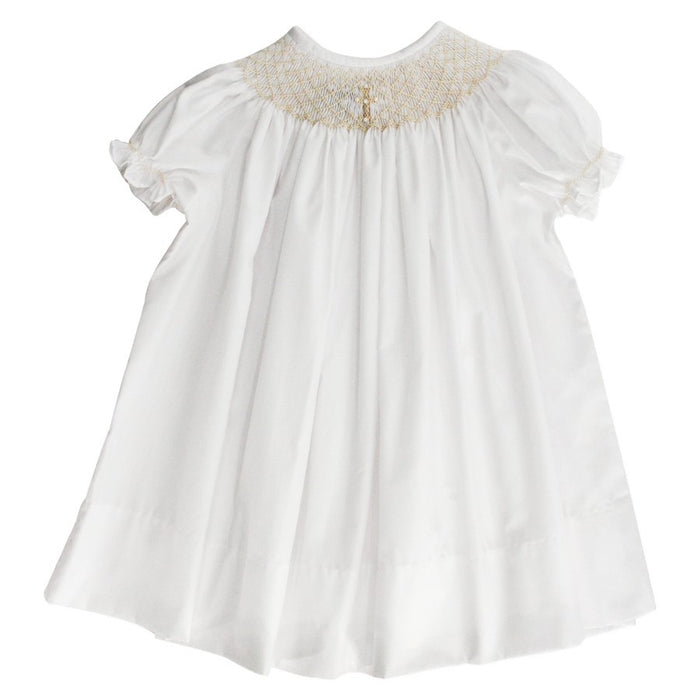 Ivory Christening - Short Sleeve Bishop