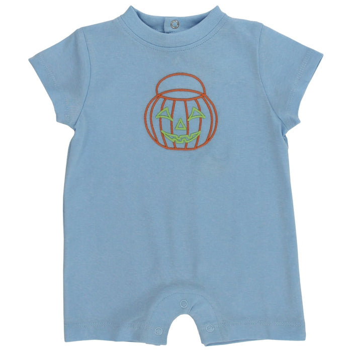 Jack-O-Lantern - Boys Short Knit Romper