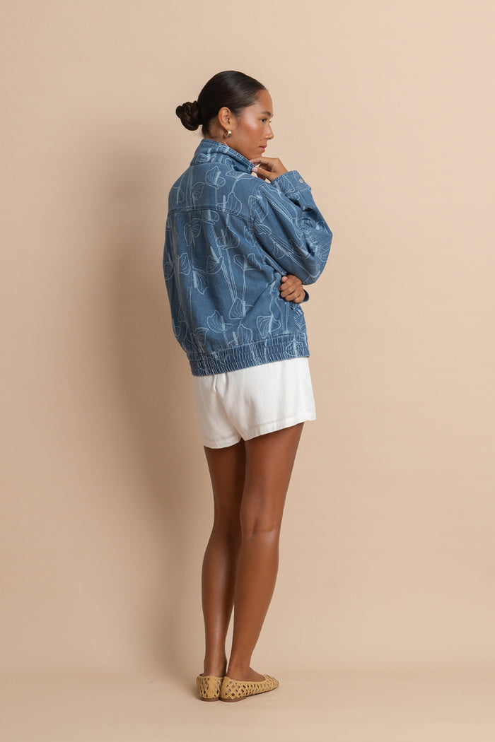Jenner Jacket - Dark Wash Anthurium