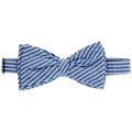 Johnny Bow Tie - Sailor Blue Stripe Seersucker