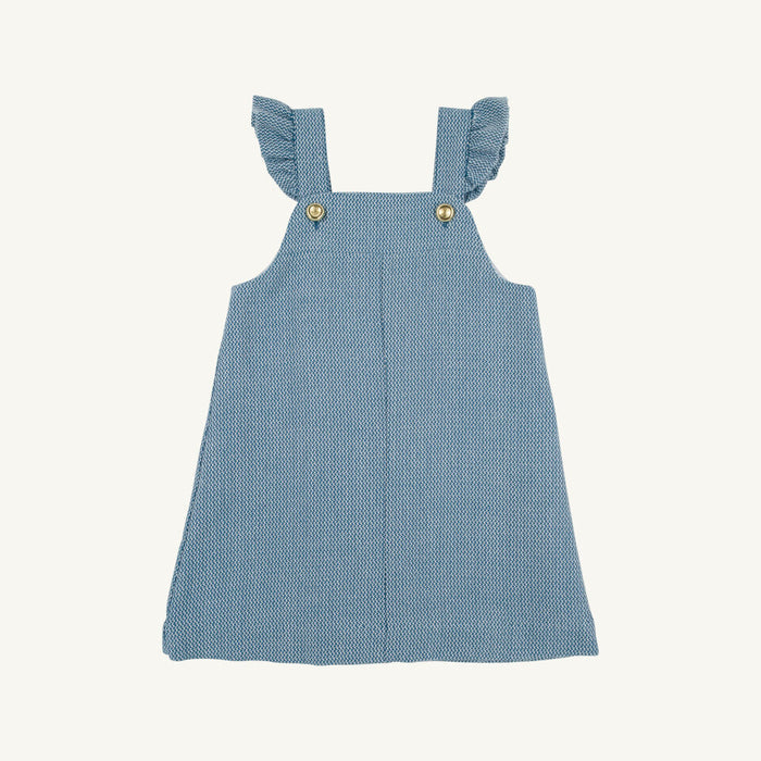 Julia Jumper Tweed Barnsley Blue Palmetto Pearl