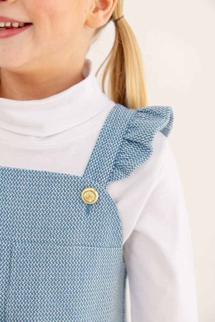 Julia Jumper Tweed Barnsley Blue Palmetto Pearl
