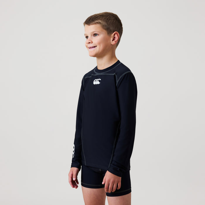 Junior Baselayer Long Sleeve Top Black