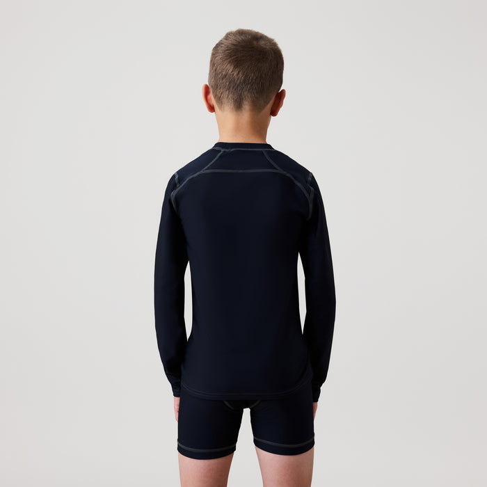 Junior Baselayer Long Sleeve Top Black