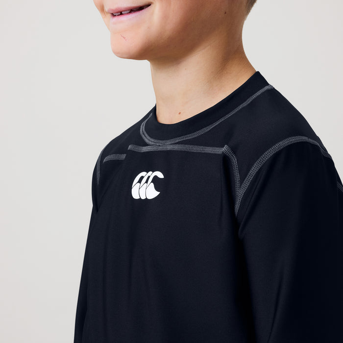 Junior Baselayer Long Sleeve Top Black