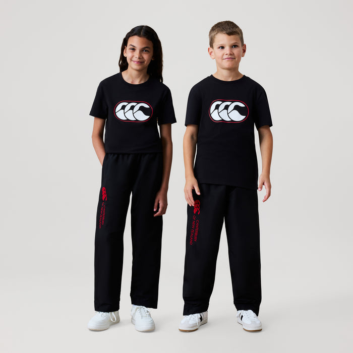Junior Open Hem Stadium Pant Black