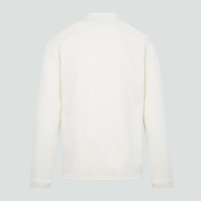 Junior Unisex Classic Long Sleeve Cricket Jumper White