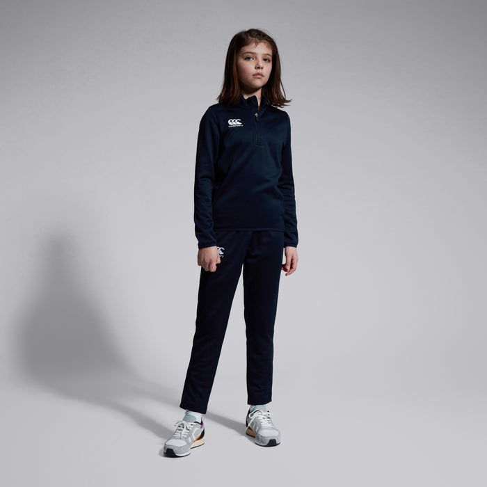 Junior Unisex Club 1/4 Zip Midlayer Training Top Navy
