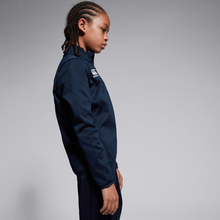 Junior Unisex Club 1/4 Zip Midlayer Training Top Navy
