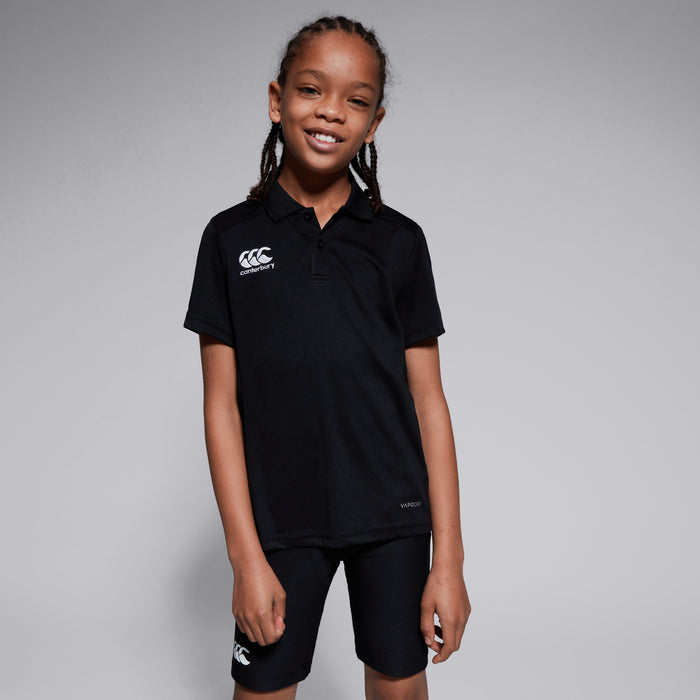 Junior Unisex Club Dry Polo Shirt Black