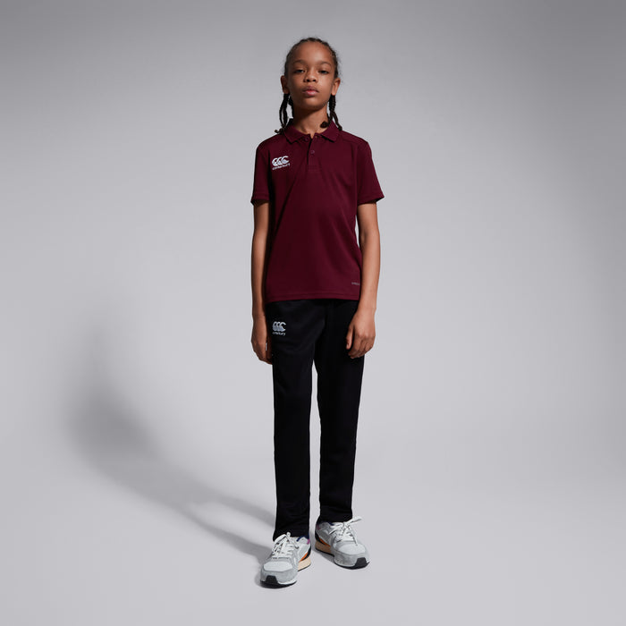 Junior Unisex Club Dry Polo Shirt Maroon