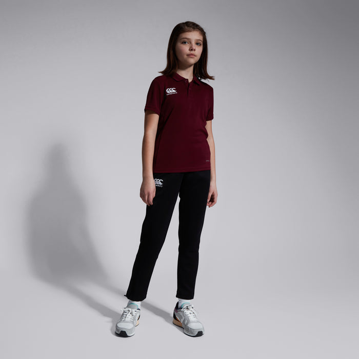 Junior Unisex Club Dry Polo Shirt Maroon
