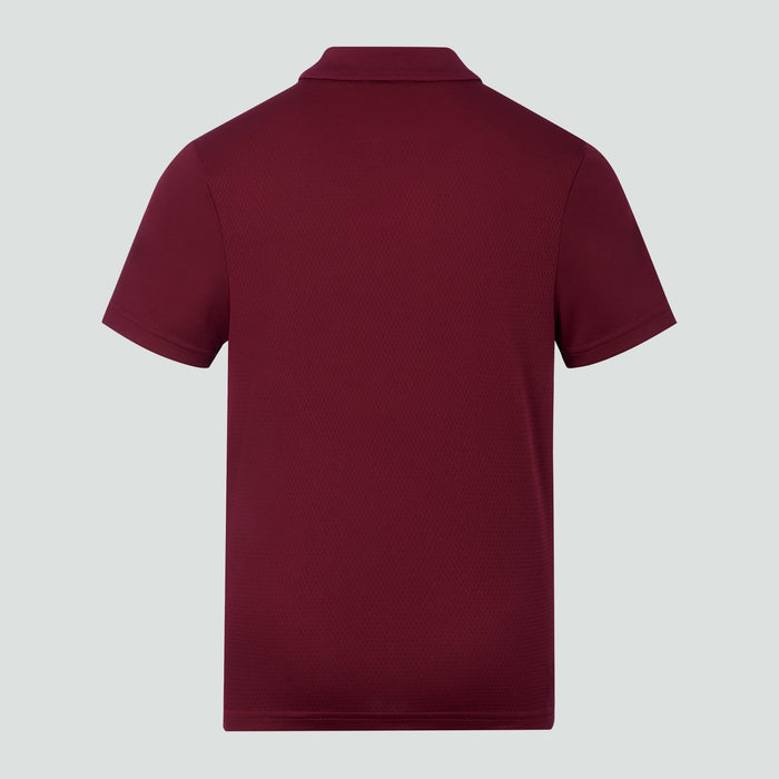 Junior Unisex Club Dry Polo Shirt Maroon