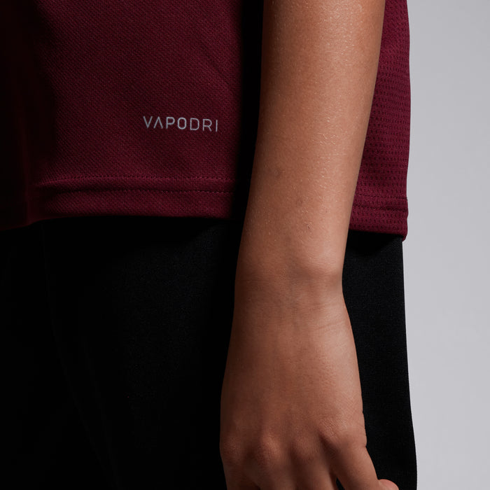 Junior Unisex Club Dry Polo Shirt Maroon