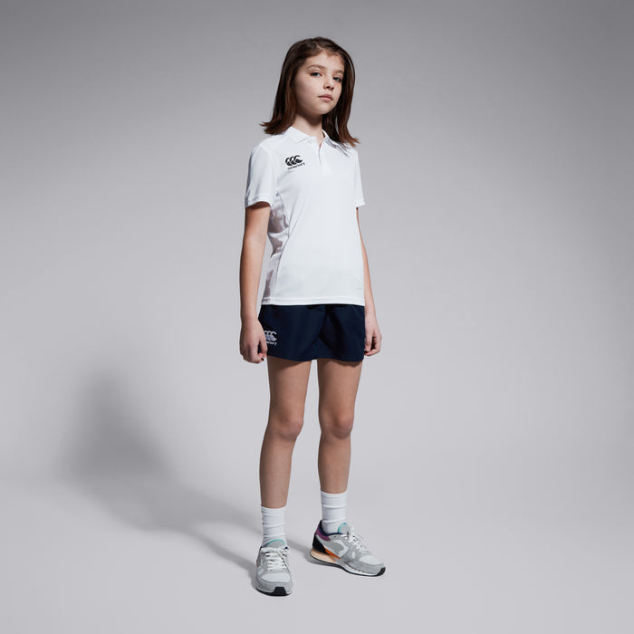 Junior Unisex Club Dry Polo Shirt White