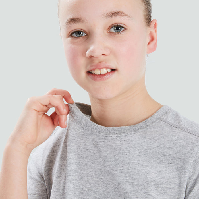 Junior Unisex Club Plain Tee Grey