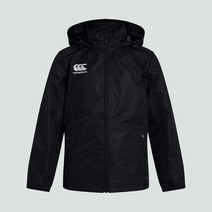 Junior Unisex Club Vaposhield Full Zip Rain Jacket Black