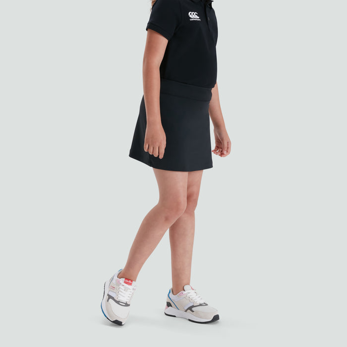 Junior Unisex Plain Skort Black