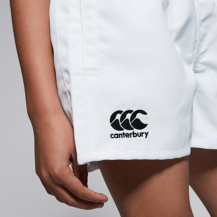 Junior Unisex Professional Polyester Short White