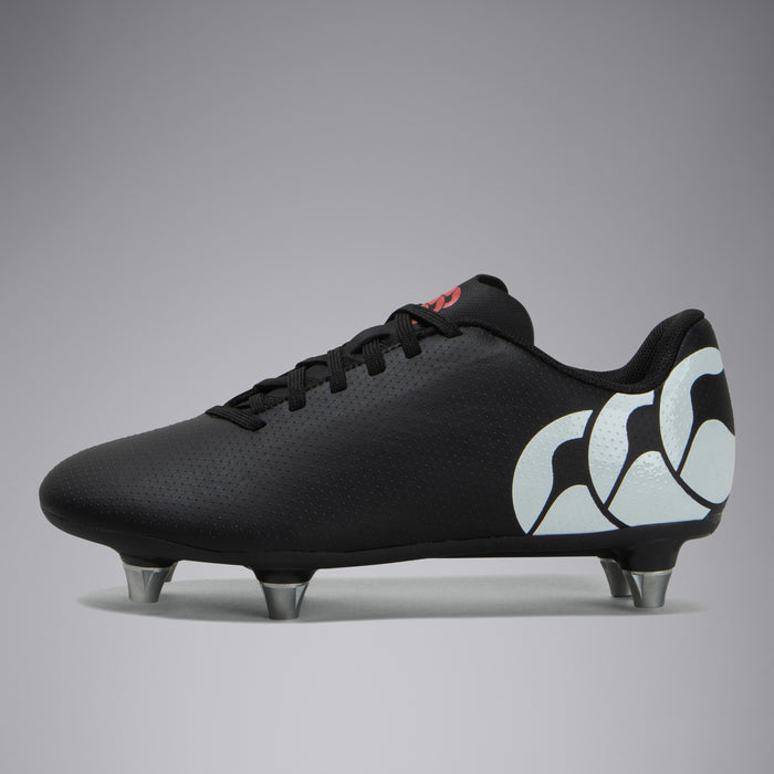 Junior Unisex Speed Razenior Soft Ground Boots Black/White