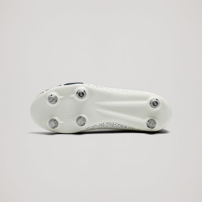 Junior Unisex Stampede Groundbreak Team Soft Ground Boots White
