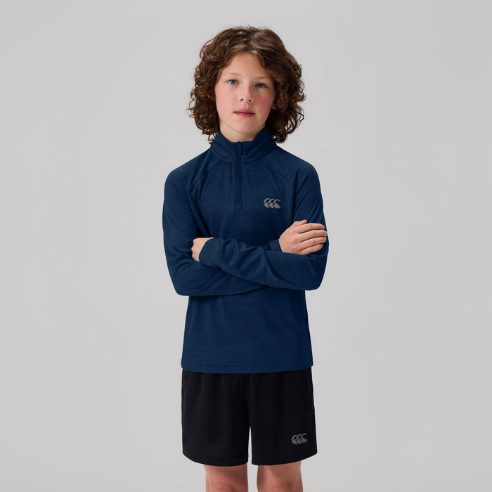 Junior Unisex Tempo+ 1/4 Zip Training Top Navy