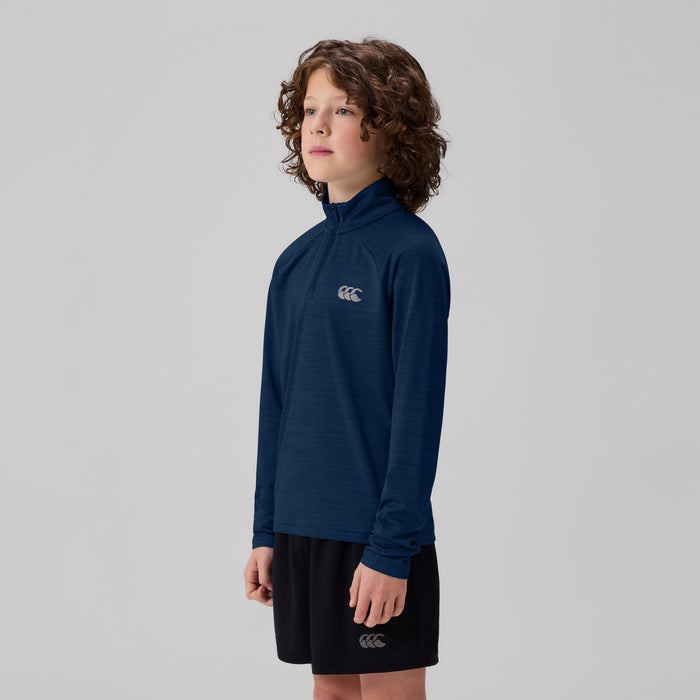 Junior Unisex Tempo+ 1/4 Zip Training Top Navy