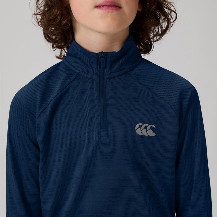 Junior Unisex Tempo+ 1/4 Zip Training Top Navy
