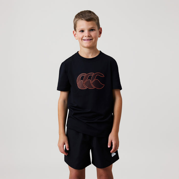 Junior Unisex Tempo+ Tee Black