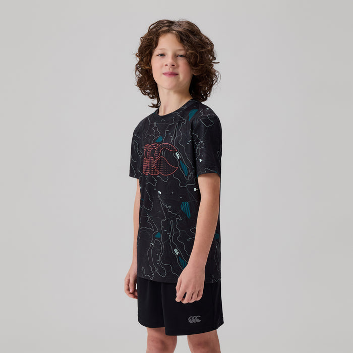 Junior Unisex Tempo+ Tee Black