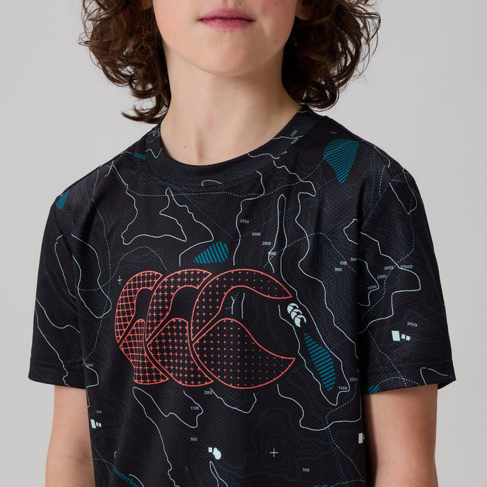 Junior Unisex Tempo+ Tee Black