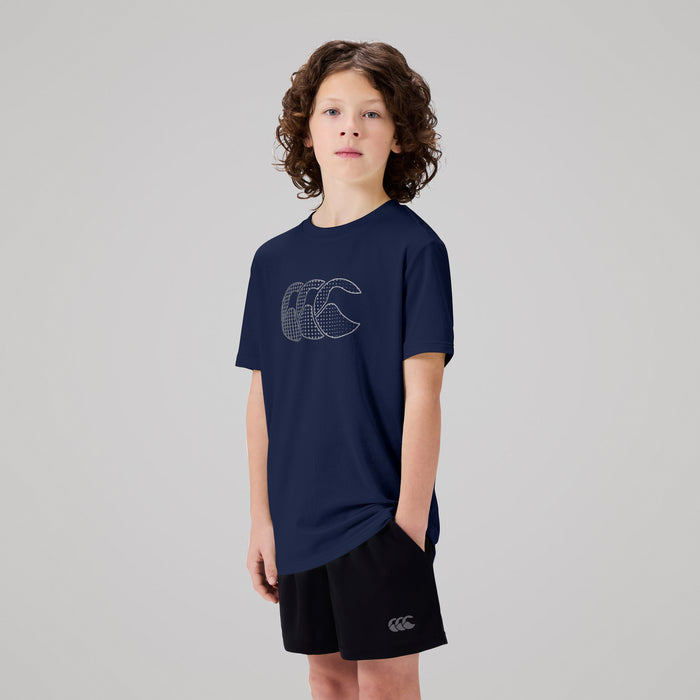 Junior Unisex Tempo+ Tee Navy