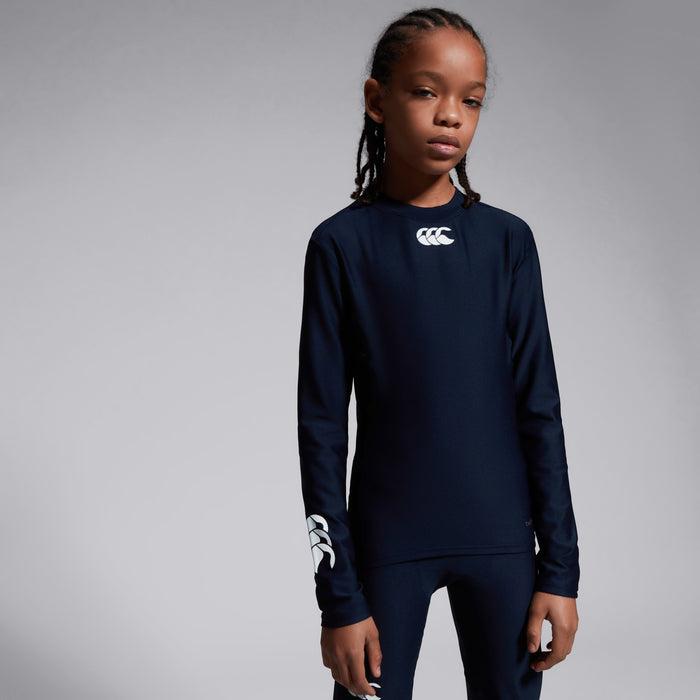 Junior Unisex Thermoreg Long Sleeved Top Navy