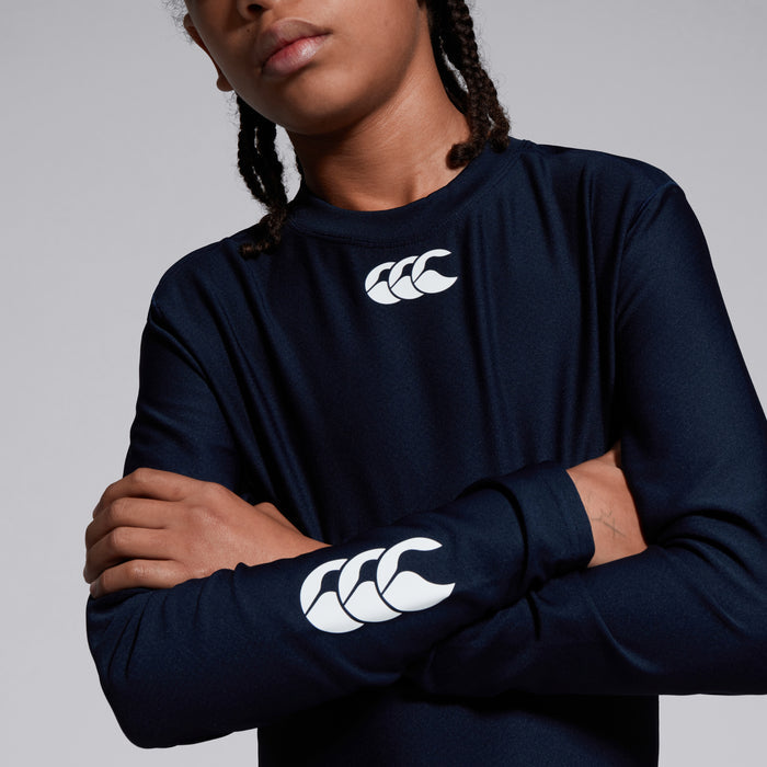 Junior Unisex Thermoreg Long Sleeved Top Navy