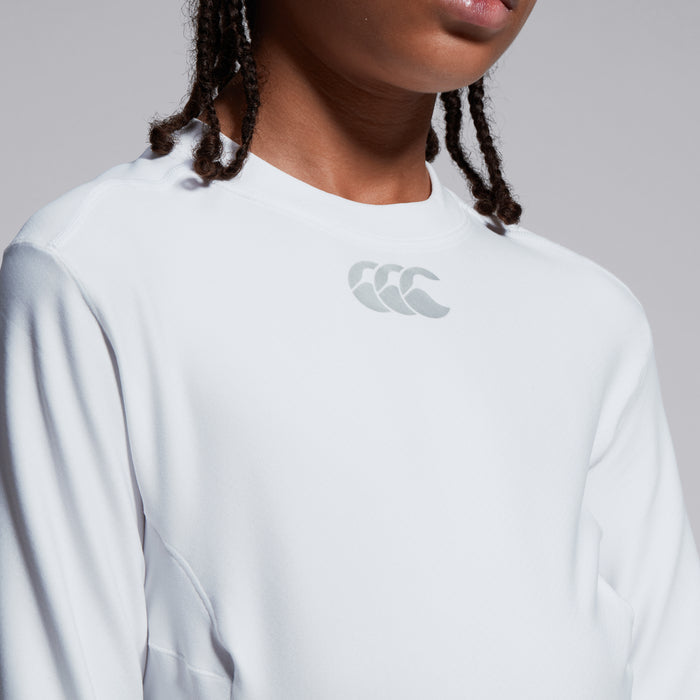 Junior Unisex Thermoreg Long Sleeved Top White