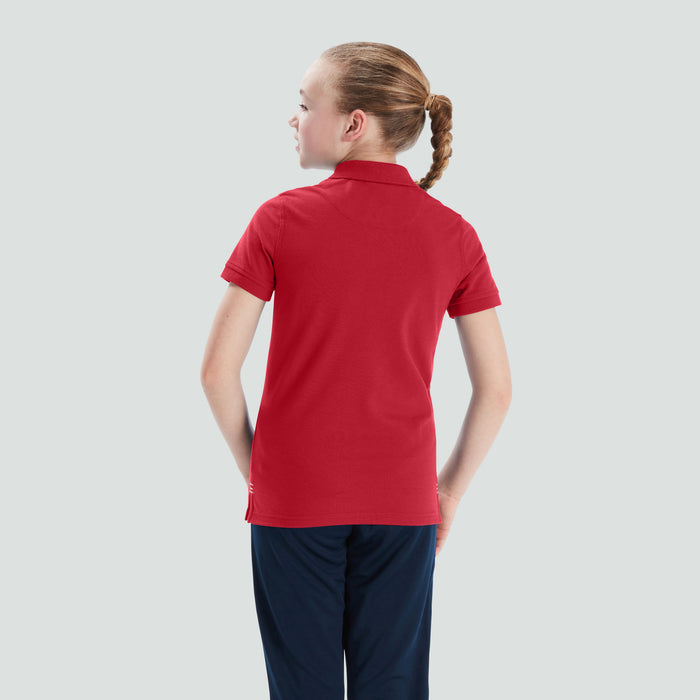 Junior Unisex Waimak Polo Shirt Red