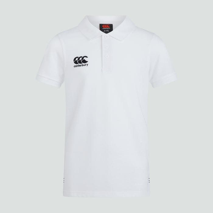 Junior Unisex Waimak Polo Shirt White