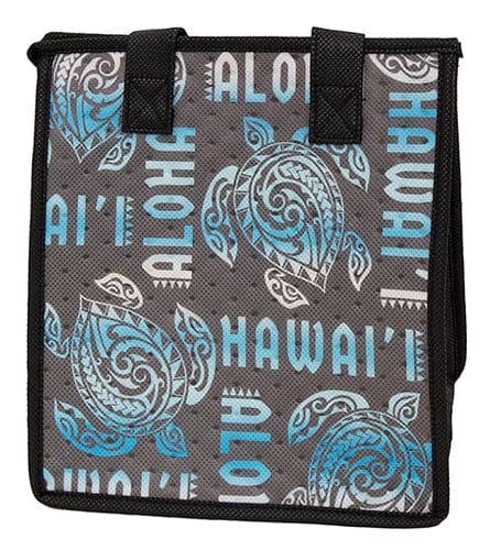 Kapono Grey Petite Hawaiian Insulated Hot/Cold Reusable Bag