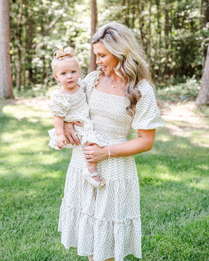 Katherine Dress - Fawn Floral product_type - Bailey's Blossoms