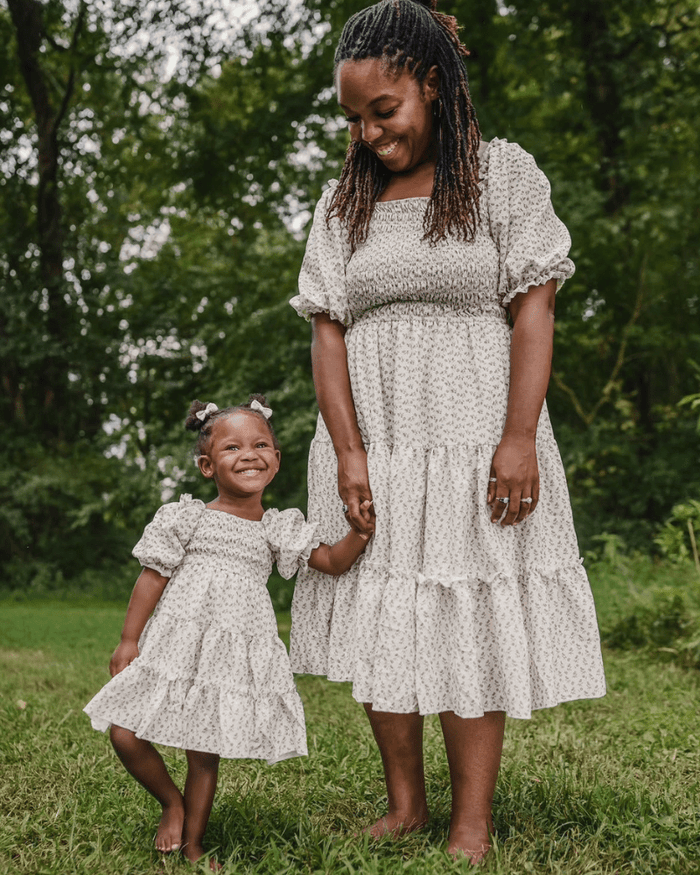 Katherine Dress - Fawn Floral product_type - Bailey's Blossoms