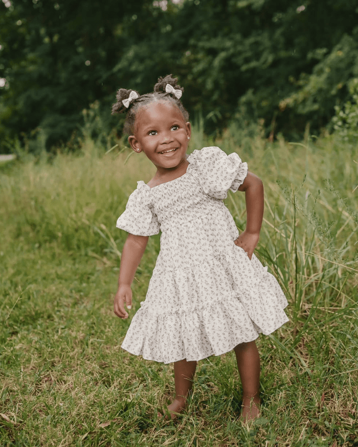 Katherine Dress - Fawn Floral product_type - Bailey's Blossoms
