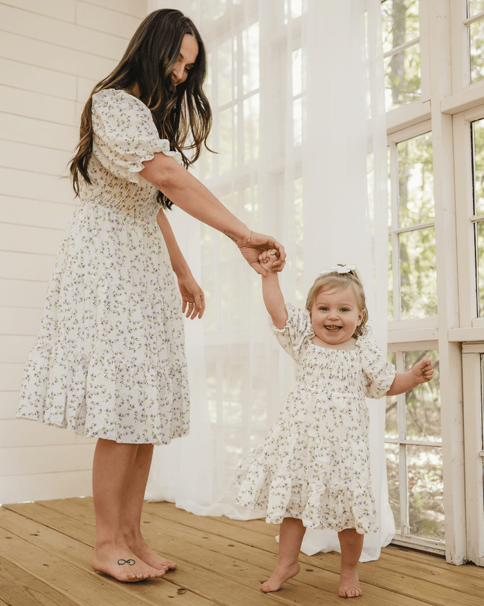 Katherine Dress - Lavender Floral product_type - Bailey's Blossoms
