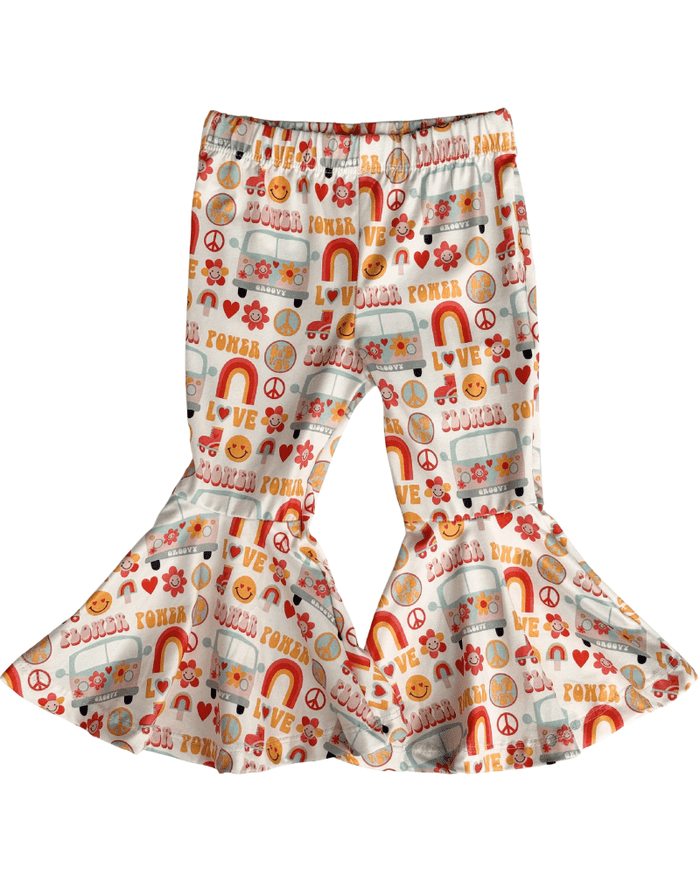 Keely Exaggerated Bell Bottoms - Groovy Love product_type - Bailey's Blossoms