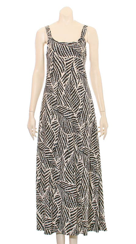 Kiko Leaf Long Strap Dress