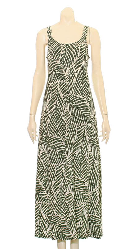 Kiko Leaf Long Strap Dress