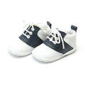 L'AMOUR Austin Leather Saddle Oxford Shoe- Navy/White