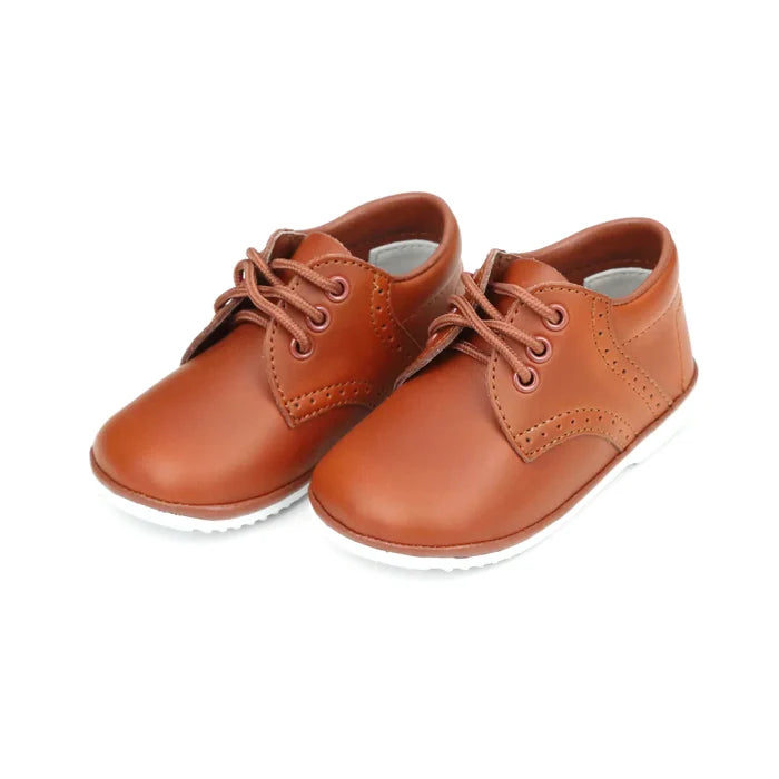 L'AMOUR James Leather Lace Up Shoe- Cognac