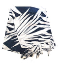 Leaves Navy  Hawaiian Print Long Sarong