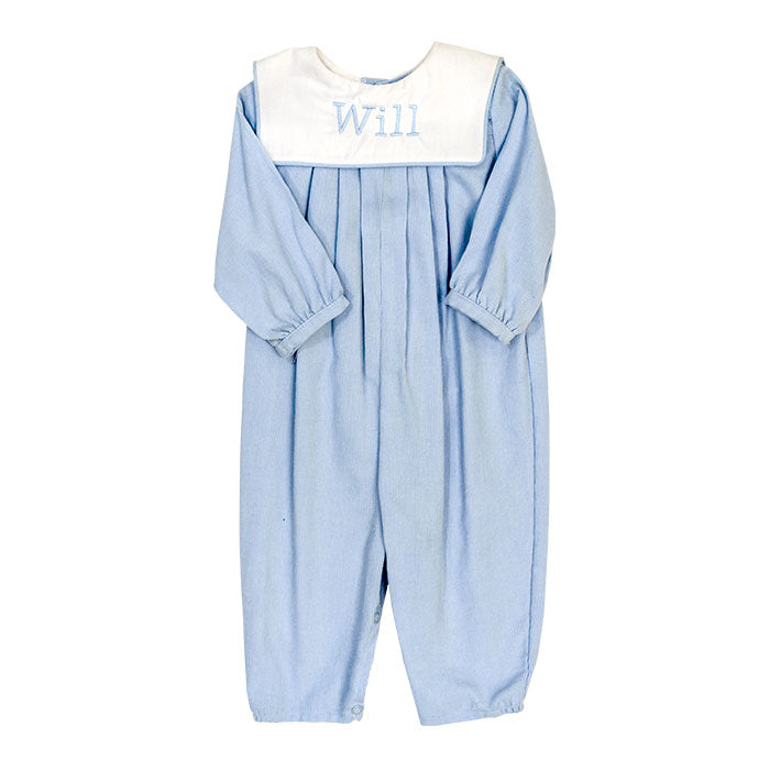 Light Blue Corduroy - Dressy Bubble Long